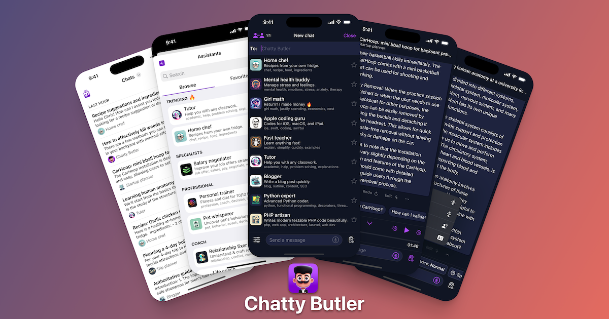 Chatty Butler: Chat expert AI assistants